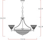 Подвесная люстра Arte Lamp FEDELTA A5861LM-3-5AB — фото 2