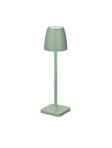 Olive Green Die-Casting Aluminium & Acrylic LED 2 Watt 132Lm 3000K IP54 Beam Angle 62O DC 5 Volt Switch On/Off USB Wire D: 8 H: 30 cm