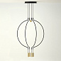 SPLIAIM4OONELED Axolight Liaison M4 SP LED средняя дизайнерская люстра золотой; чёрный — фото 1