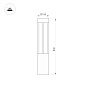 045537 Arlight Светильник LGD-CASTELLO-BOLL-H800-20W Warm3500-MIX (GR, 80 deg, 230V) — фото 3