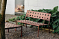 AB678-B678-AH17 Hay Balcony Стол для гостиной на балконе 75x76 см, цвет железный красный — фото 1