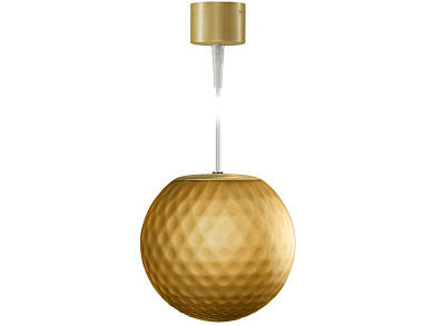 подвесной светильник с янтарным плафоном и металлическим подвесом