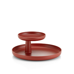 21507009 Rotary Tray Vitra Настольный органайзер с вращающимся подносом, тёмно-красный