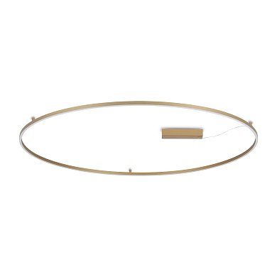 Потолочный светильник Oracle Slim PL D150 ROUND 3000K ON-OFF Ideal Lux 370330, латунь
