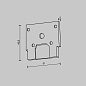 Комплектующие для встраиваемой трековой системы Maytoni Accessories for tracks Exility Черный TRA034EC-SCCL-42B — фото 1