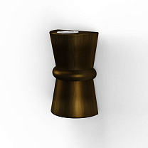 Duo N° 1; Toughened clear glass GU10 PAR16 LED 23W; Gold patina