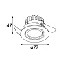 K77 adjustable LED Tre dim RG встраиваемый в потолок светильник Modular