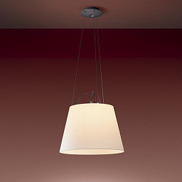Tolomeo SP Mega 52 Artemide Tolomeo подвесная люстра с текстильным абажуром на регулируемом тросе