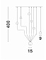 9118635 AMADEO Novaluce светильник Adjustable Switch On/Off LED 36Вт 230В 2180Lm 3000K IP20