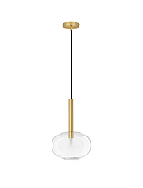 Clear Glass Sandy Gold Metal LED G9 1x5 Watt 100-240 Volt IP20 Bulb Excluded D: 24 H: 191 cm