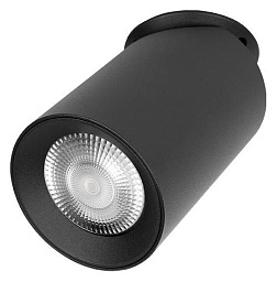 10345 Black Loft It Bar встраиваемый потолочный спот цилиндрической формы чёрного цвета
