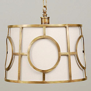 CL0191.BR.ES Toledo Circle Shade Ceiling Light, Brass, 2 Lights