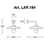 LAR.184 NABUCCO Aldo Bernardi настенный накладной светильник