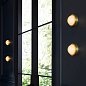 Потолочный светильник Arteriors Lennon, античная латунь и матовое стекло — фото 1