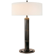 Longacre Tall Table Lamp бронза с льняным абажуром