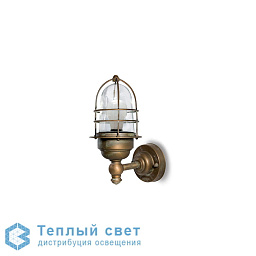 уличный настенный светильник с металлической арматурой и цилиндрическим абажуром
