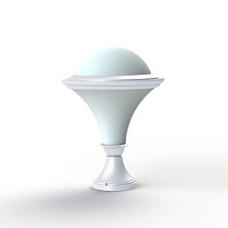 Dallas N° 5; Opal polycarbonate E27 75W; White
