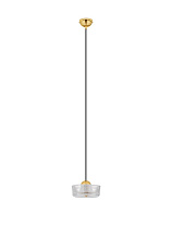 Platinum Gold Aluminium & Structured Acrylic Platinum Gold Base LED 6Watt 220-240Volt 394Lm IP20 3000K D:16 H:200 cm