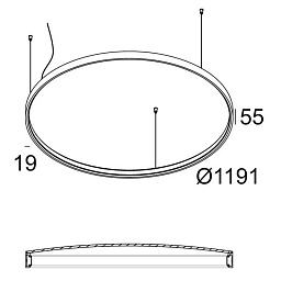 20563 9300 FBR Delta Light SUPERLOOP подвесной светильник