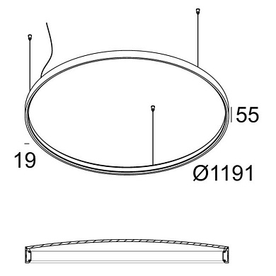 20563 9300 FBR Delta Light SUPERLOOP Подвесной светильник PLUS HC 120 SBL