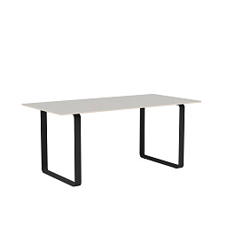 70TAB170A0301 Muuto 7070 стол обеденный линолеум серый черный 85x170 см