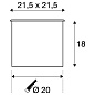 229234 SLV DASAR® 215 QPAR111 SST square IP67 уличный светильник — фото 6