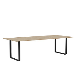 70TAB255A0801 Muuto 7070 обеденный стол массив дуб черный 108x255 см