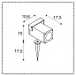 SLV 1004652 THEO BRACKET SPIKE светильник IP65 для лампы LED GU10 7Вт макс.