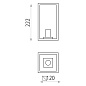 ACB Iluminacion Cube 16/2039-12 Бра Текстурированный Антрацит, LED E27 1x15W, IP54