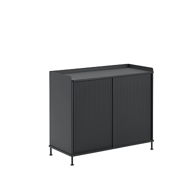 сервант черный антрацитовый 45x100 см