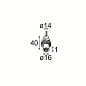 13242109 Modular  Modupoint Round Panel Mount Recessed 17 1x DE встраиваемый точечный светильник — фото 1