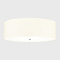 Потолочный светильник Fletcher Flush Elstead DL-FLETCHER34-7LT-IV-PC полированный хром и абажур цвета слоновой кости — фото 1