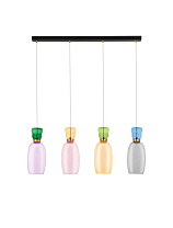 Glossy Jasper, Purple, Yellow, Pink, Light Green, Light Blue & Smokey Glass Gold Metal LED 20 Watt 220-240Volt 1800Lm IP20 3000K L: 96 W: 15 H: 150 cm