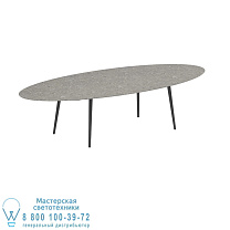 STYLETTO СТАНДАРТНЫЙ ОБЕДЕННЫЙ СТОЛ 320X140CM АЛЮМИНИЕВЫЕ НОЖКИ АНТРАЦИТОВАЯ КЕРАМИЧЕСКАЯ СТОЛЕШНЯ CEPPO DOLOMITICA Royal Botania