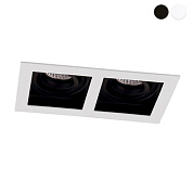 2/Lights Recessed Spot Black Artsi