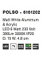 6161202 POLSO Novaluce настенный светильник LED 6W 390Lm 3000K IP20