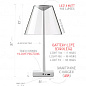 Rotaliana Dina+ TL переносная настольная LED лампа с USB графит 1DPT101220EL0 — фото 2