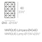 Декоративный светильник Marquis Lamps Ø40x60 Vondom — фото 1