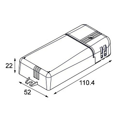 12407730 Modular Accessories светодиодный редуктор 250–900 мА pushdim