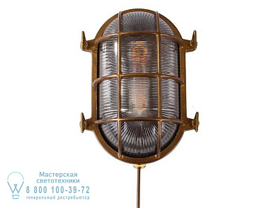 ROSS MARINE NAUTICAL BULKHEAD WALL LIGHT Настенный светильник прямого света ручной работы Mullan Lighting MLWL215ANTBRS