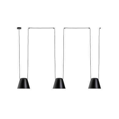 00-7399-05-05 Leds C4 Attic Triple Conic Shape черный