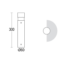 MiniTondo Dark 300 180° GH1403.CAXT400EN