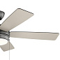 52" Starkk Fan Satin Black люстра-вентилятор 330174SBK Kichler — фото 8