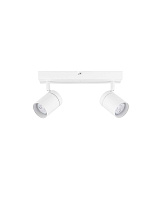 Sandy White Aluminium LED GU10 2x10Watt 100-240Volt IP44 Bulb Excluded L:37 W:12 H:13 cm