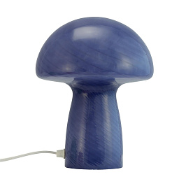 5052 Dyberg Larsen Jenny Mushroom настольный светильник грибовидной формы из синего стекла