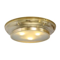 PP-23 Patinas lighting Győr плоский потолочный светильник из латуни диаметром 40 см