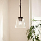Zandi 7.6" 1 Light Mini Pendant Black подвесной светильник 82375 Kichler — фото 4