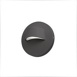 70409 Faro Barcelona BROW настенный светильник серый круглый LED