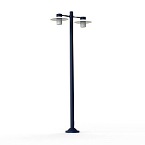 Aubanne N° 5; Frosted glass E27 23W; Steel blue