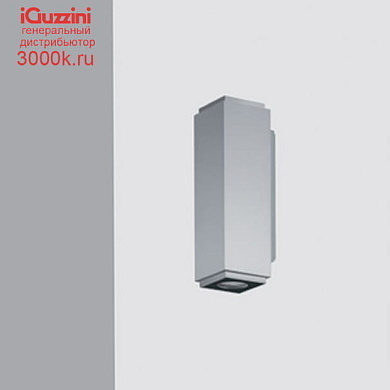 BK12 iPro iGuzzini Outdoor Up/Down wall-mounted luminaire - Neutral white LED - with electronic ballast Vin=100-240V ac - Light Blade optic (Up) + Wide Flood optic (Down)